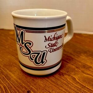 Michigan State University Mug MSU Made in England EUC